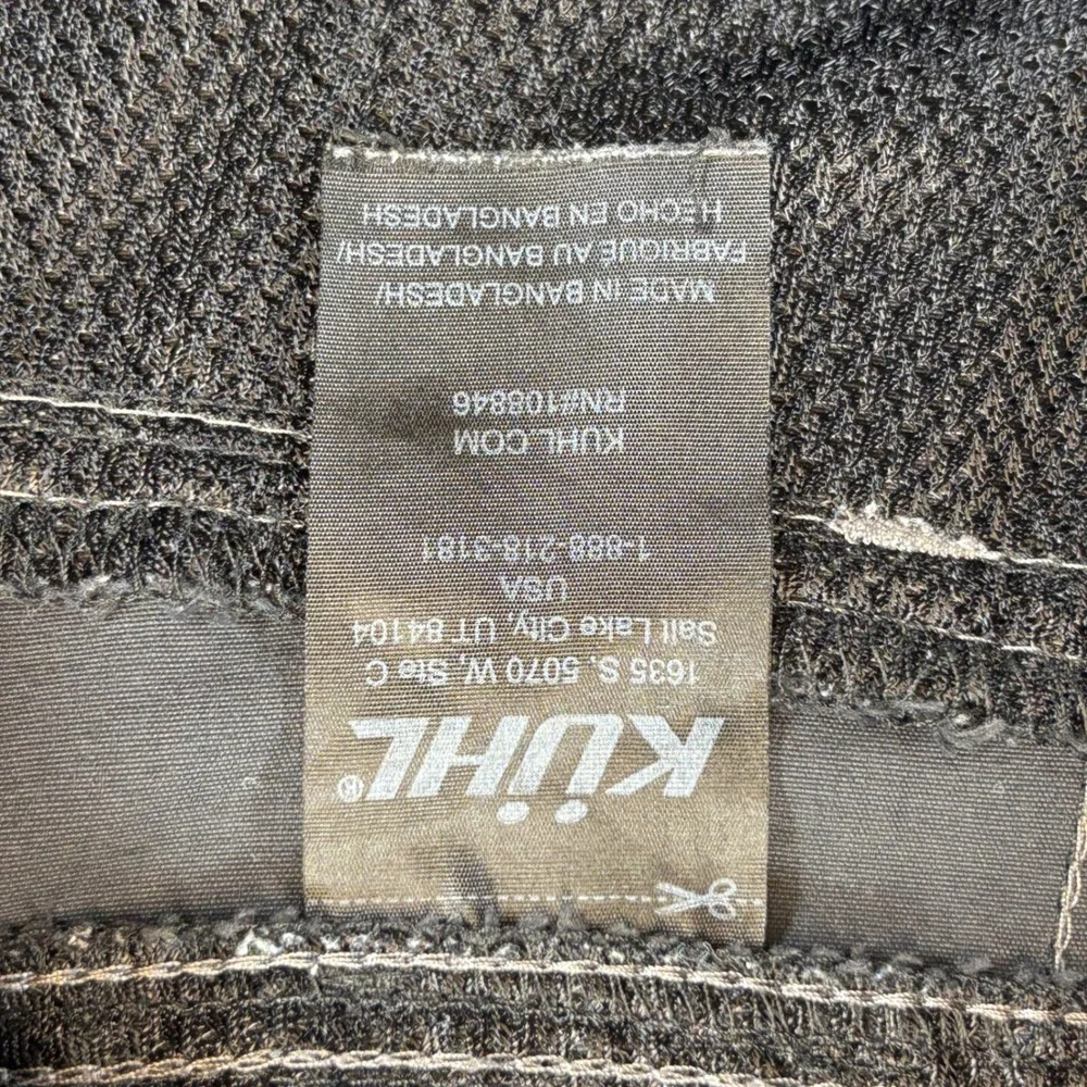Kuhl Renegade Shorts Mens 34 Charcoal Gray Stretch Hiking Trails Outdoor Cargo